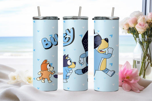 Blue Dog - tumbler