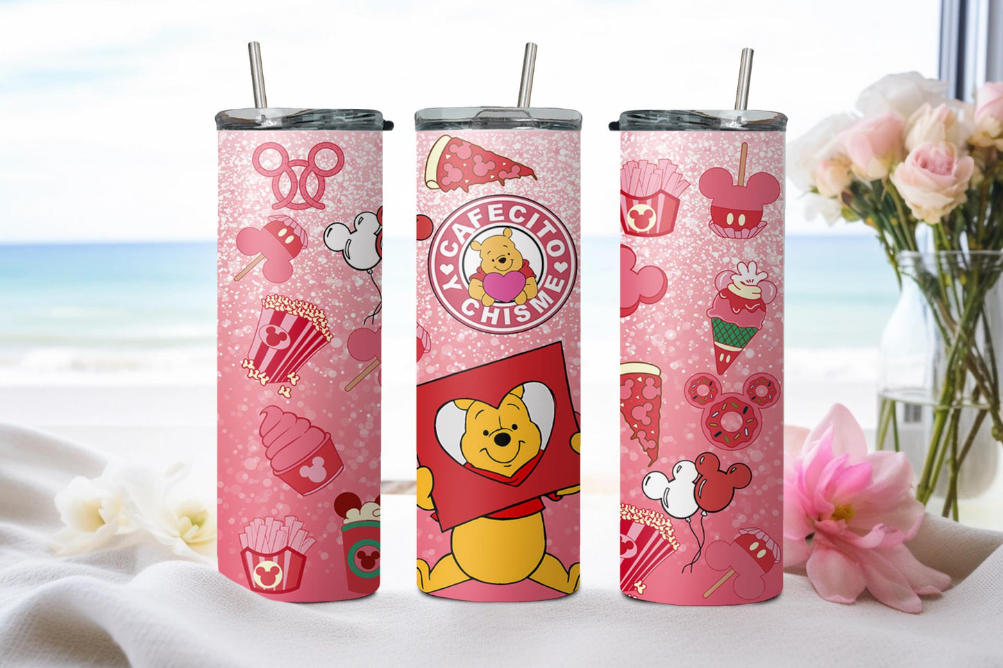 Cafecito y Chisme Bear Valentine-8802 - tumbler