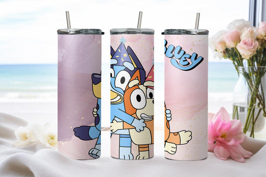Blue Dog - tumbler
