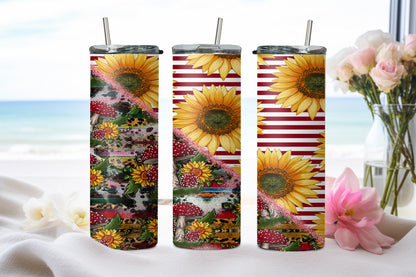 Sunflower Mushroom - tumbler