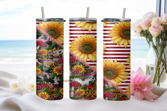 Sunflower Mushroom - tumbler