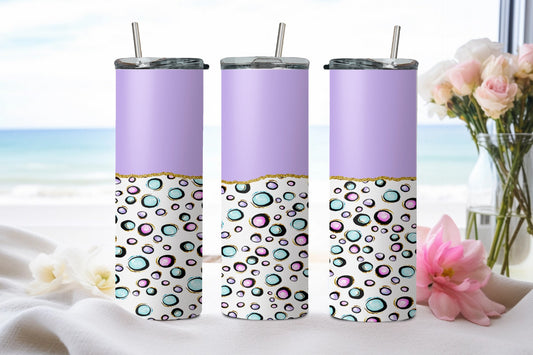 Purple Bubbles - tumbler