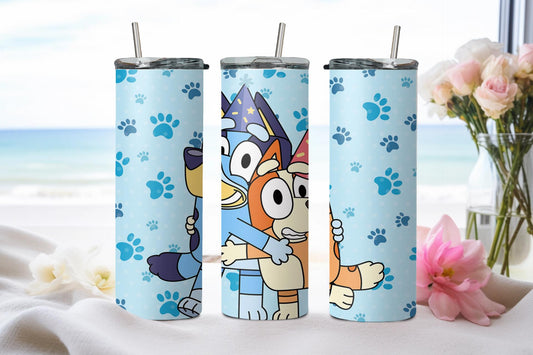 Blue Dog - tumbler