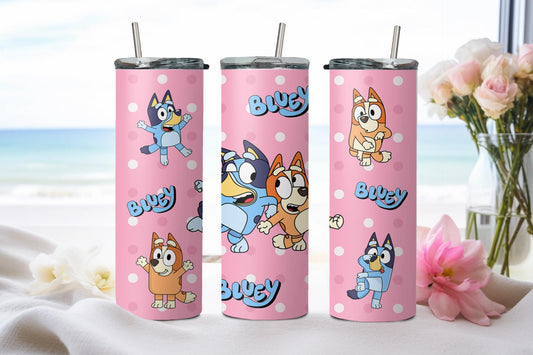 Blue Dog - tumbler