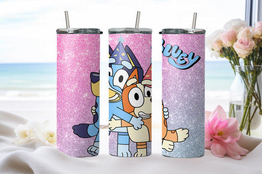 Blue Dog - tumbler