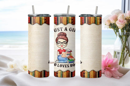 Just a Girl Who Loves Books-10543 - tumbler