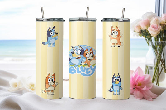 Blue Dog - tumbler