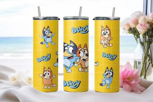 Blue Dog - tumbler