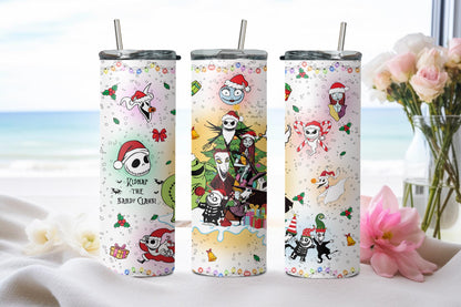 Skull Guy in Christmas - tumbler