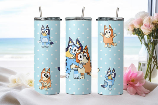 Blue Dog - tumbler