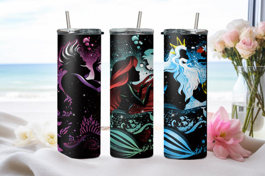 Neon The Little Mermaid-9425 - tumbler
