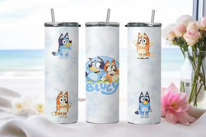 Blue Dog - tumbler