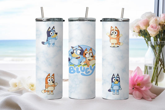 Blue Dog - tumbler