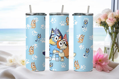 Blue Dog - tumbler