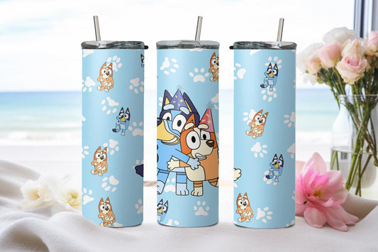 Blue Dog - tumbler