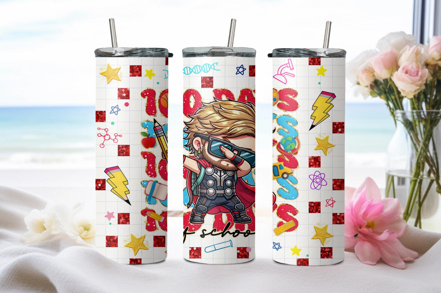 100 Days of School-8789 - tumbler