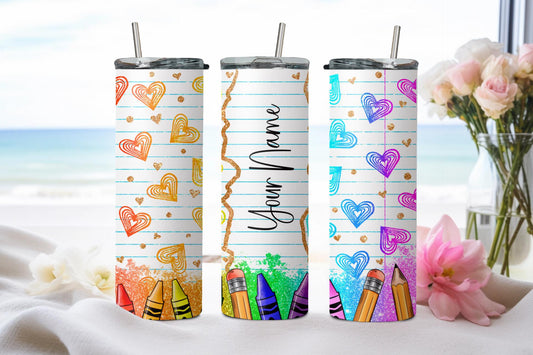 Personalized Back to School-8098 - tumbler