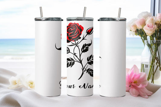 Personalized Birthday June Rose - tumbler