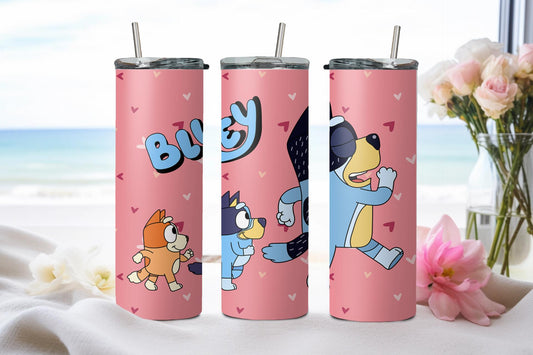 Blue Dog - tumbler