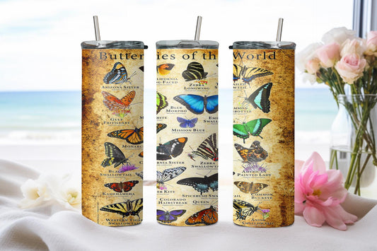 Butterflies of the World - tumbler