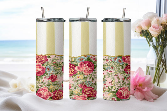 Vintage Rose - tumbler