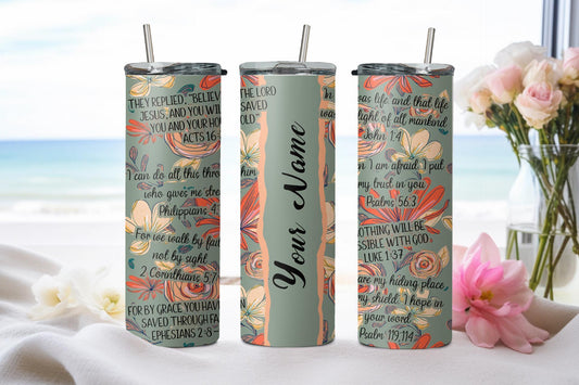 Personalized Christian Affirmations - tumbler