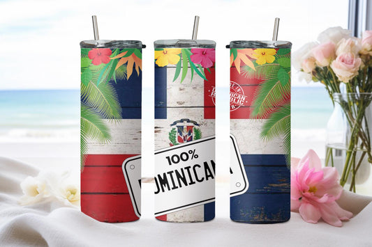 100% Dominicana - tumbler