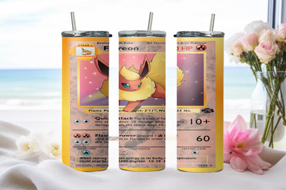 Pokemon Flareon Card-8041 - tumbler