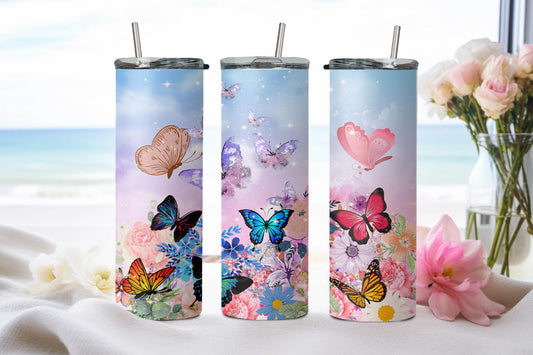 Butterflies - tumbler