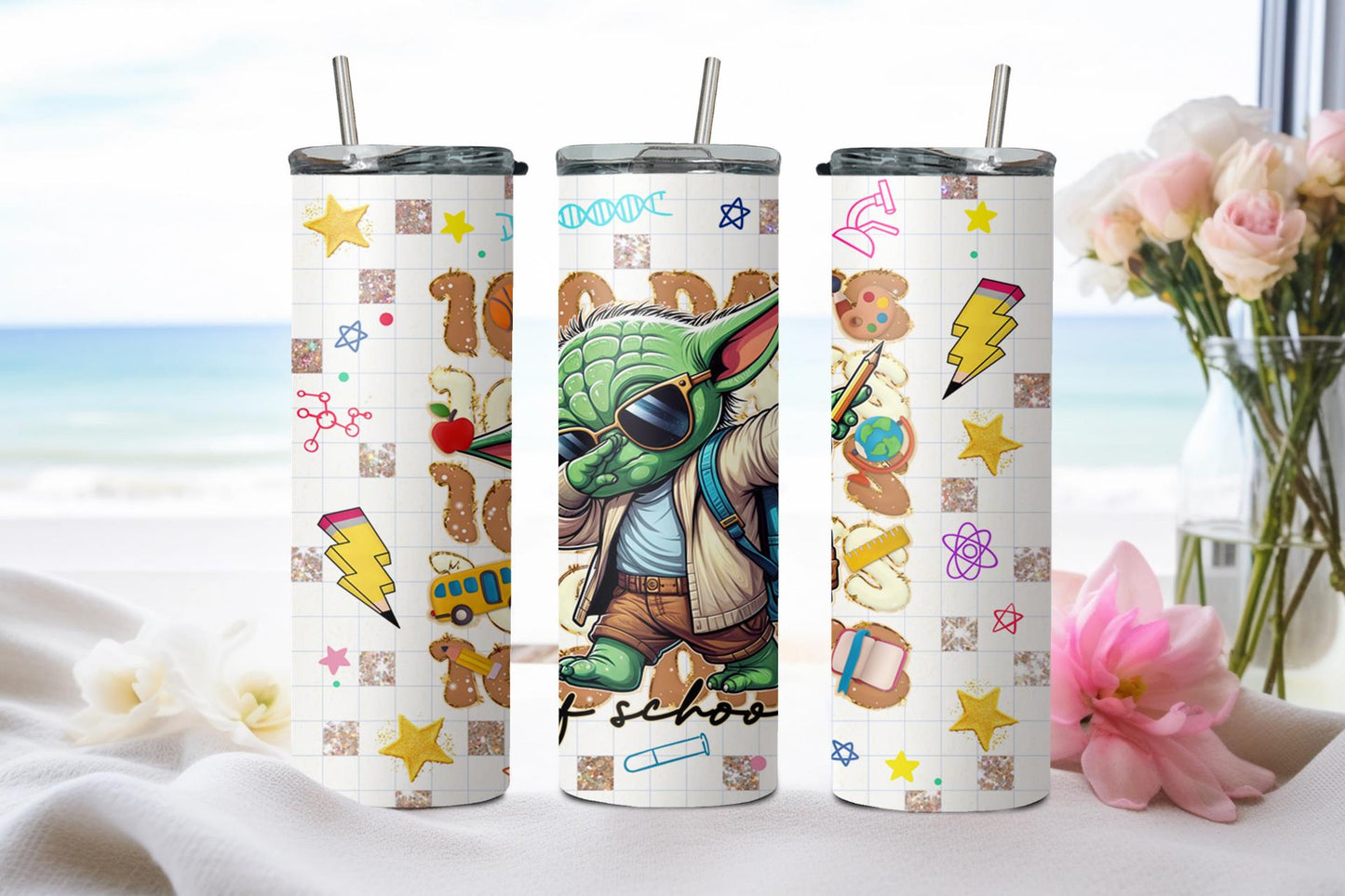 100 Days of School-8790 - tumbler