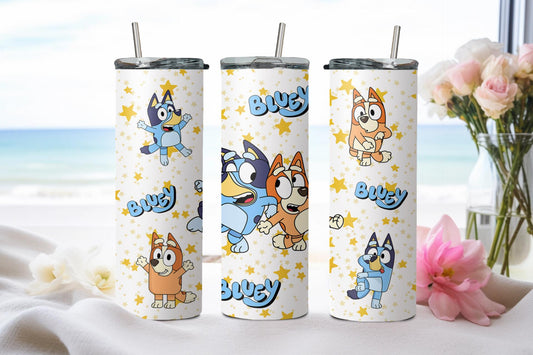 Blue Dog - tumbler