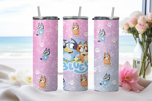 Blue Dog - tumbler