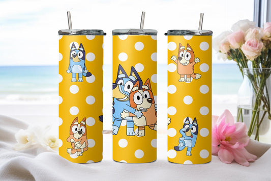 Blue Dog - tumbler
