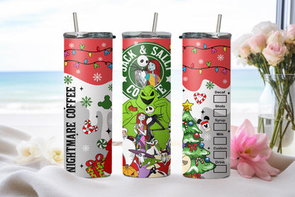 Skull Guy in Christmas - tumbler