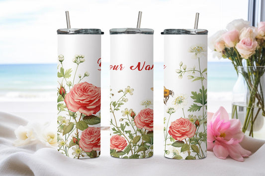 Personalized Birthday June Rose - tumbler