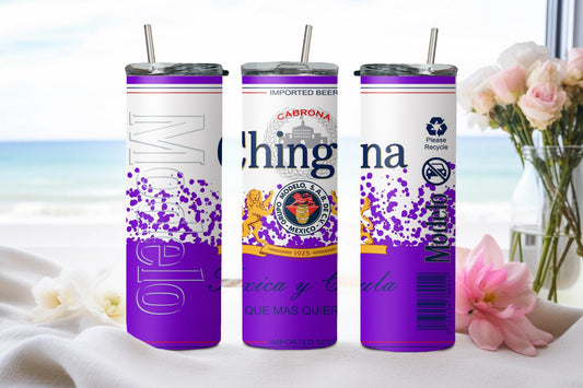 Chingona Toxica y Chula Purple-8486 - tumbler