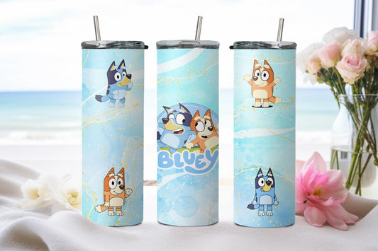 Blue Dog - tumbler