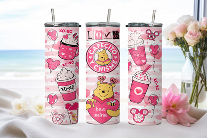 Love Cafecito y Chisme Bear-8807 - tumbler