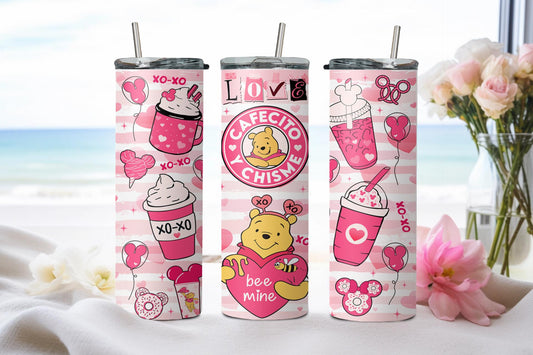 Love Cafecito y Chisme Bear-8807 - tumbler