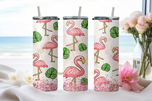Flamingos Summer-10976 - tumbler