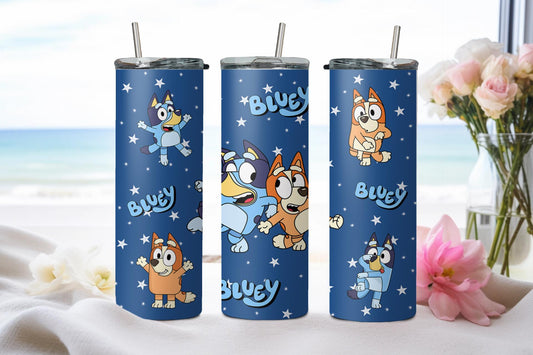 Blue Dog - tumbler