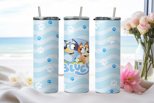 Blue Dog - tumbler