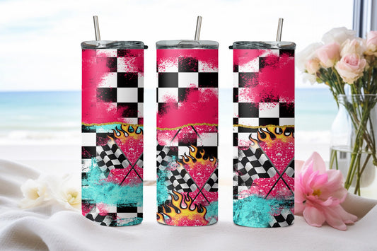 Race Flames - tumbler