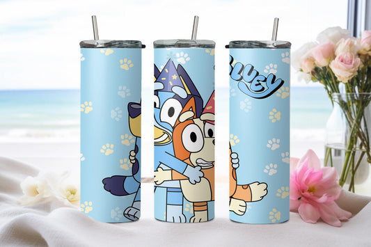 Blue Dog - tumbler