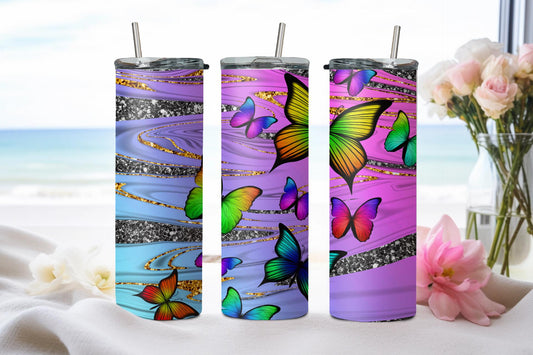 Butterflies - tumbler