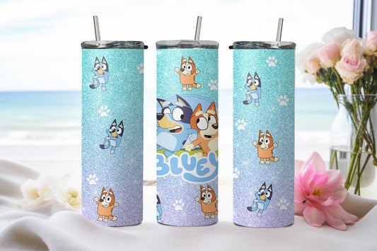 Blue Dog - tumbler
