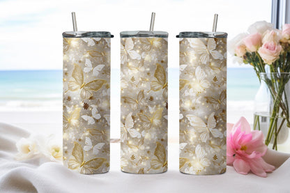 Gold Butterflies-8339 - tumbler
