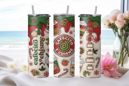 Cafecito y Chisme Christmas-8479 - tumbler