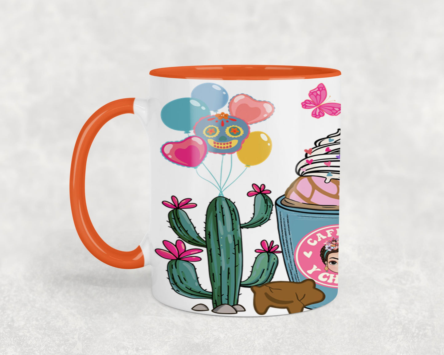 Cafecito y Chisme Mexican Girl-10057 - mugs
