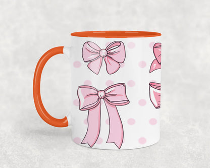 Pink Bow-9987 - mugs